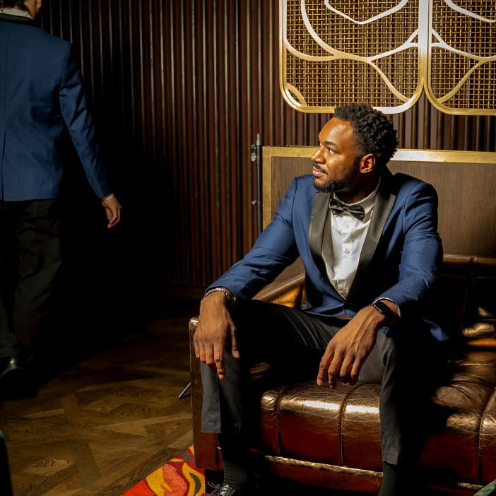 Luxury custom hospitality uniform designed by KAPTVA Apparel, featuring a tailored formal jacket for casino dealers, hotel staff, restaurant teams, and high-end hospitality uniform programs.