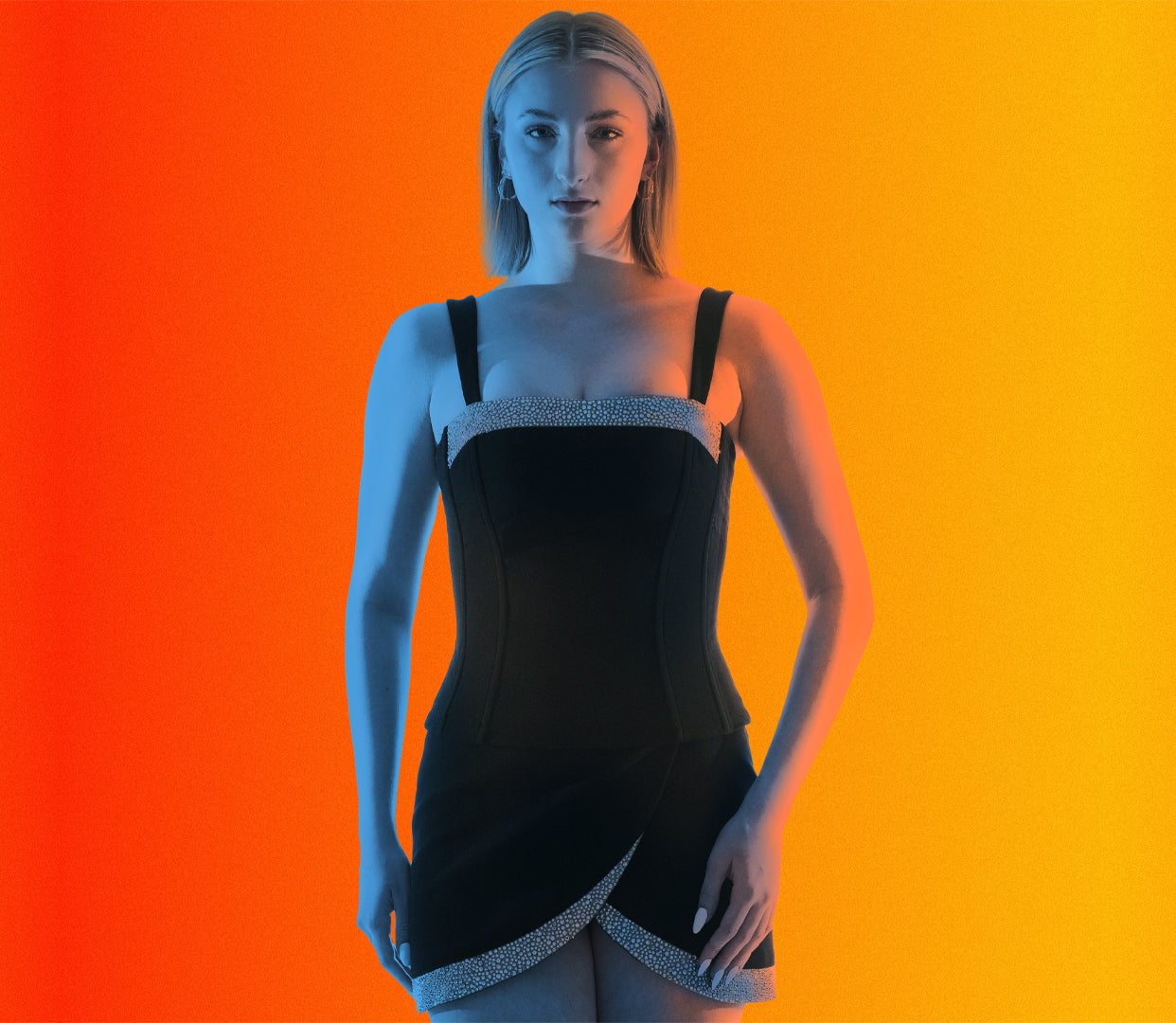 Hostess Uniforms for casino and hospitality industry. Designers for Circa Casino, Golden Nugget, Atlantis Casino, and Monarch Casino, Barry's Downtown Prime, Red Bloom, Stadium Swim. KAPTVA Apparel