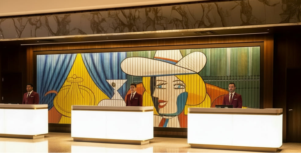 Custom casino front desk uniform designed for professional guest-facing service and brand consistency in casino environments
Casino front desk staff wearing tailored uniforms engineered for durability, comfort, and polished presentation