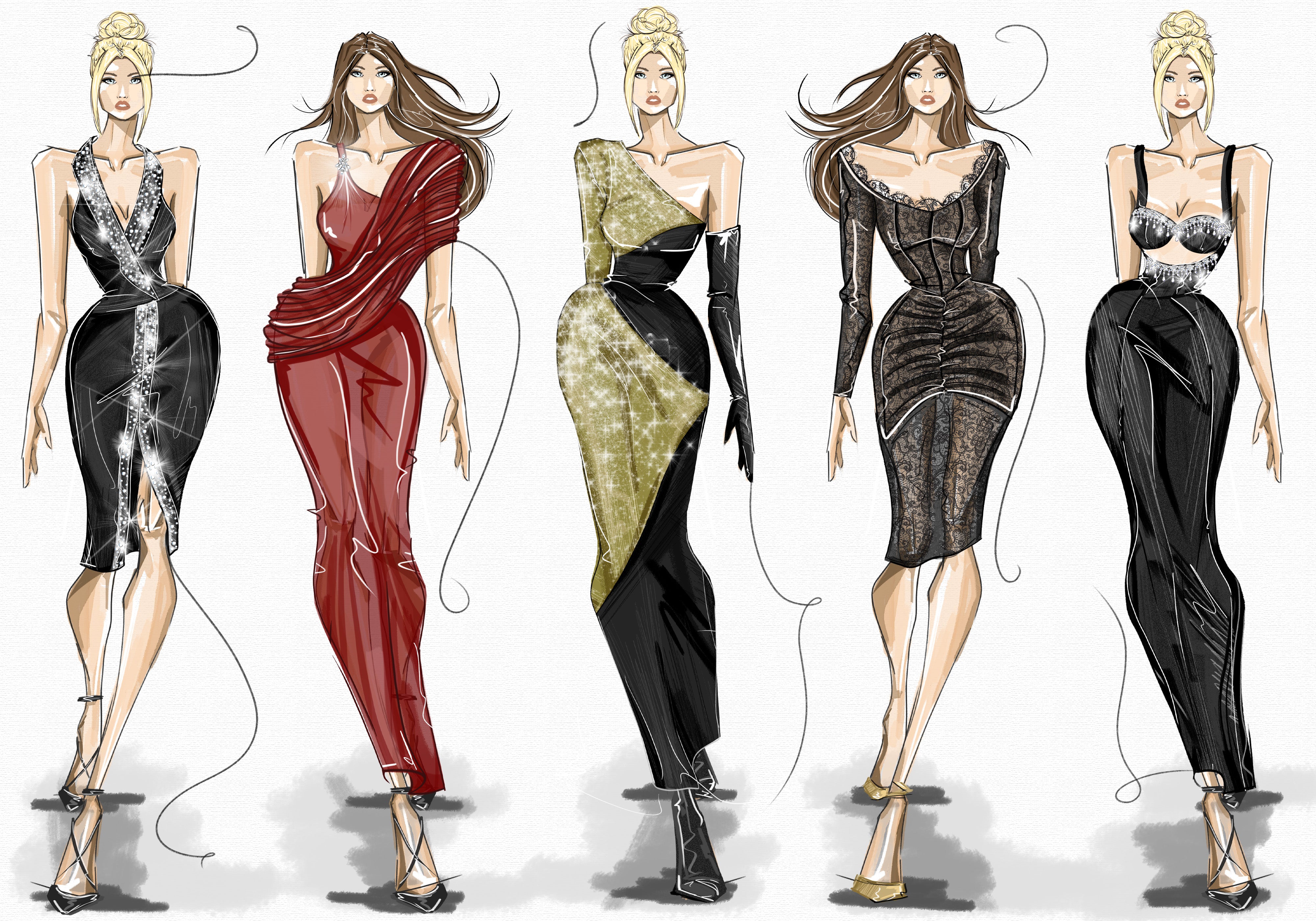 hostess uniform design for hotel, casino, restaurant, and hospitality uniform design and manufacturing for cocktail server, hostess, front desk, dealer, and swim uniforms. KAPTVA Apparel