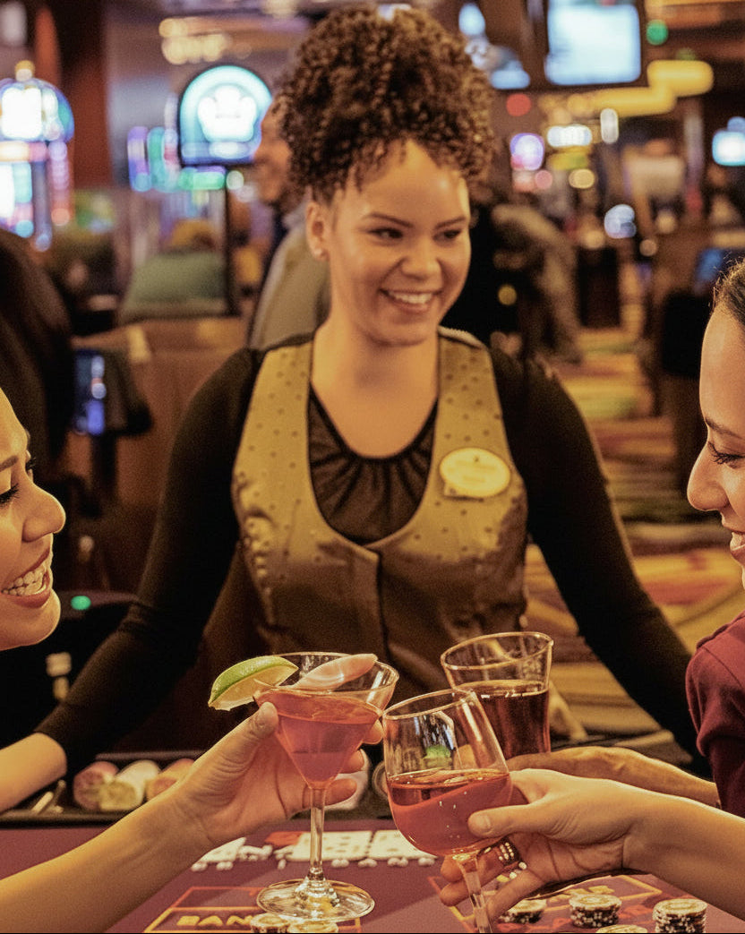 custom casino dealer uniform programs for hospitality staff designed and manufactured by KAPTVA