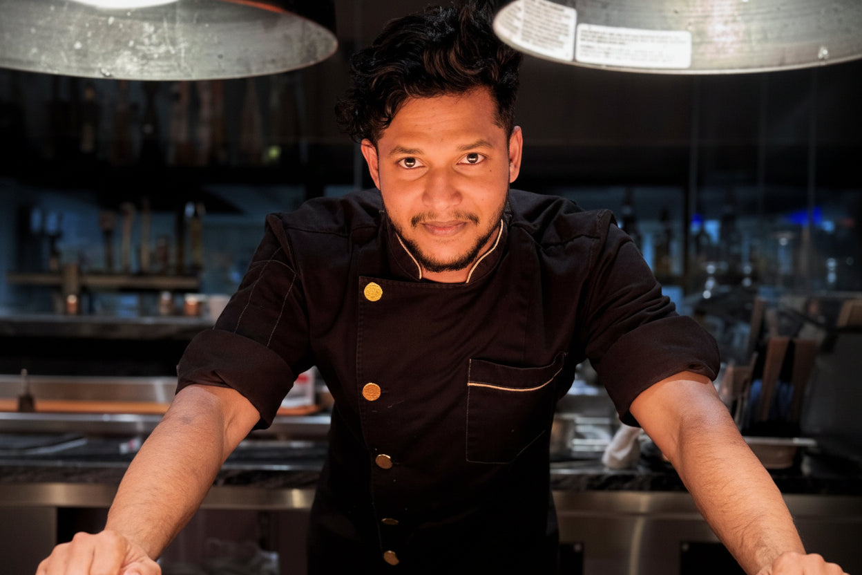 custom chef coat uniform design for restaurant hotel and casino culinary teams by kaptva apparel. Designed for restaurants restaurant staff in hospitality.
