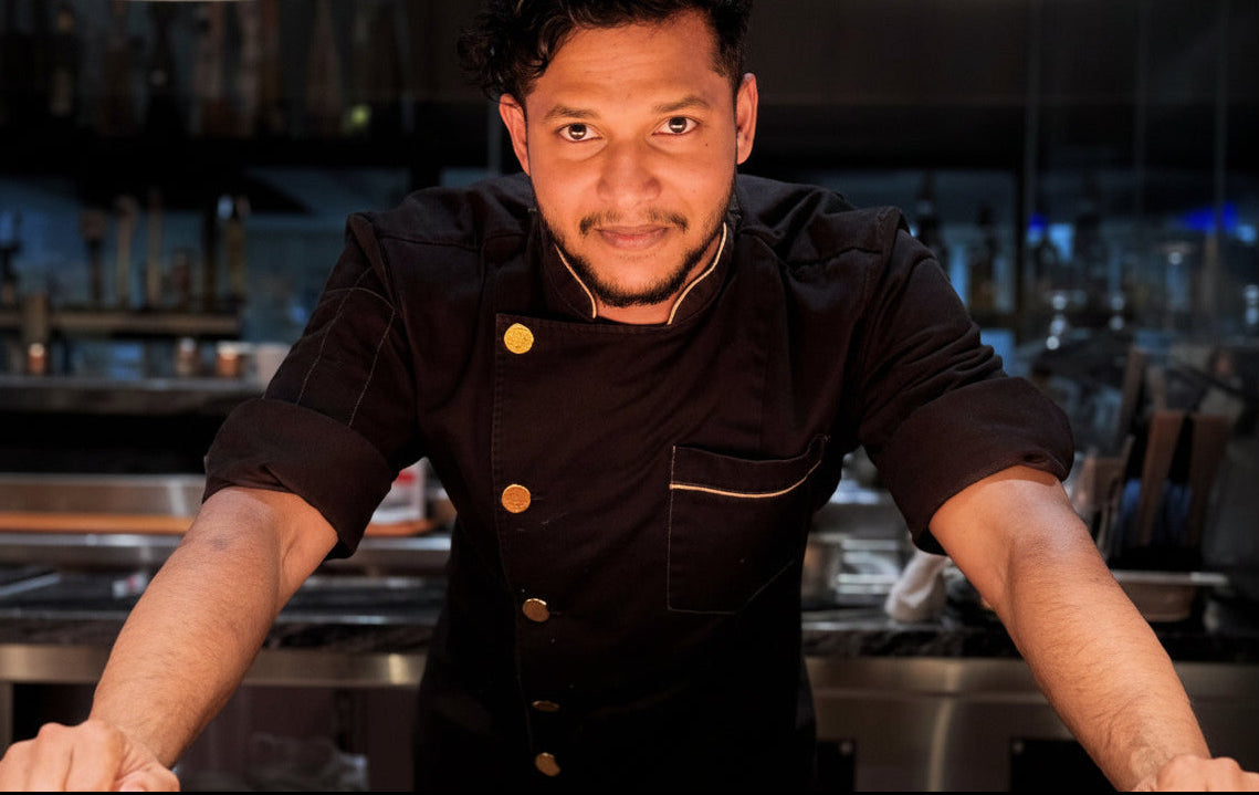 custom chef coat uniform design for restaurant hotel and casino culinary teams by kaptva apparel. Designed for restaurants restaurant staff in hospitality.
