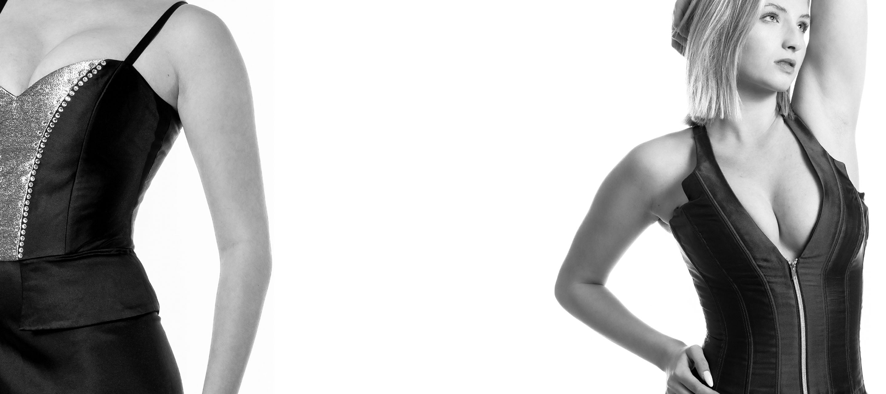 Custom corset and bustier hospitality uniforms by KAPTVA Apparel, featuring design-led structured uniform corsets for casino, hotel, and restaurant teams.