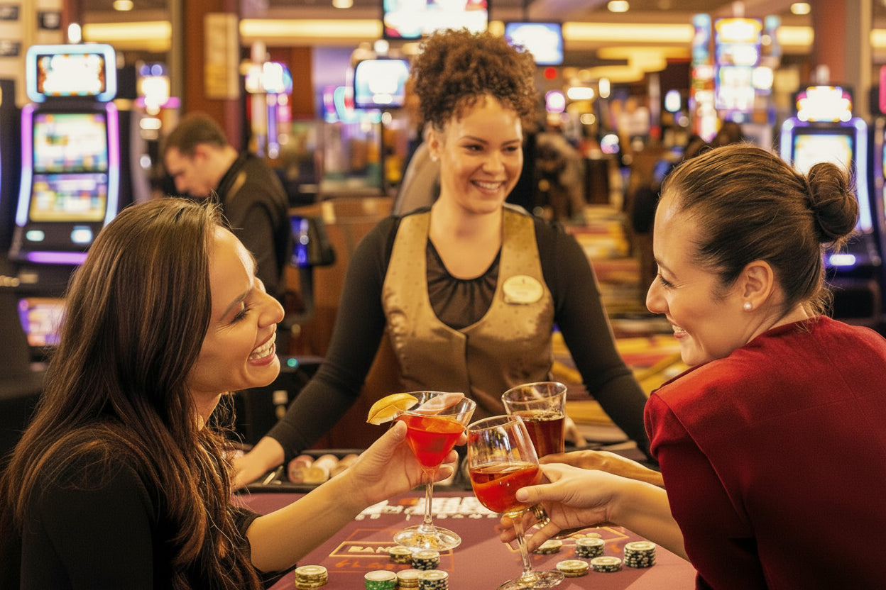 custom casino dealer uniforms designed by kaptva apparel for luxury hospitality uniform programs
