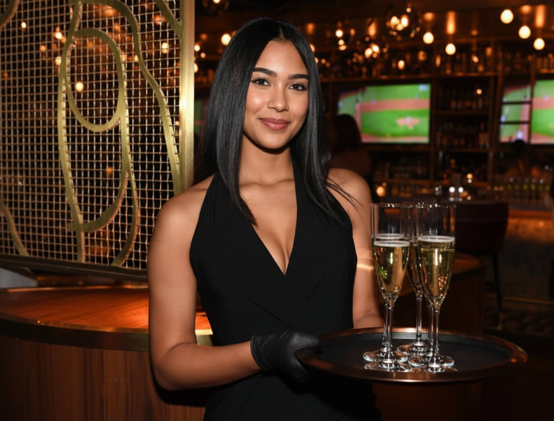 Custom restaurant hostess uniform designed for professional guest-facing service and brand consistency
Restaurant hostess wearing a tailored hospitality uniform engineered for polished presentation and durability