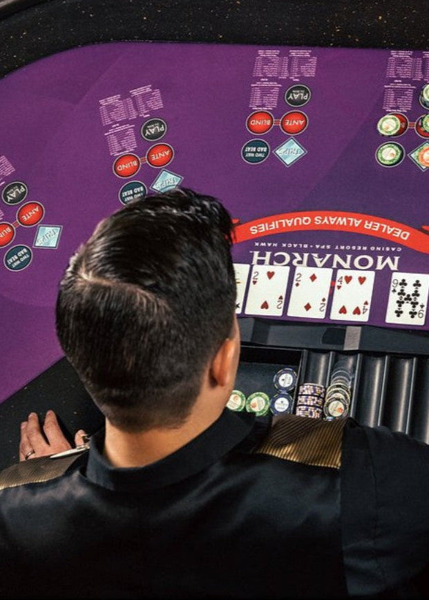 custom casino dealer uniform programs for lasies and men with custom vest, shirts, blouses, and pants