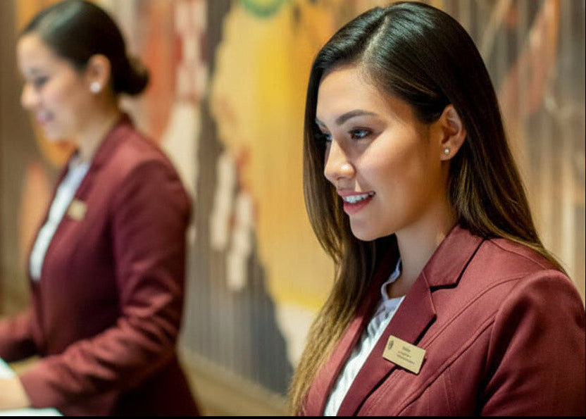 hotel front desk uniforms for hospitality custom uniforms in las vegas